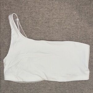 Lululemon Athletica Whitw Ribbed Top